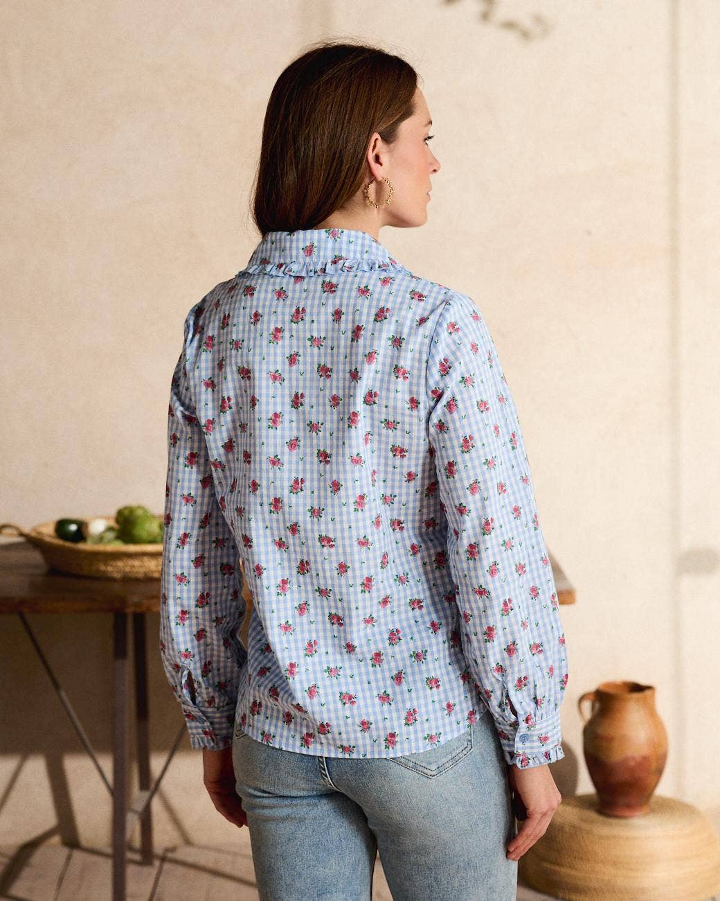 Vichy Roses Skjorte