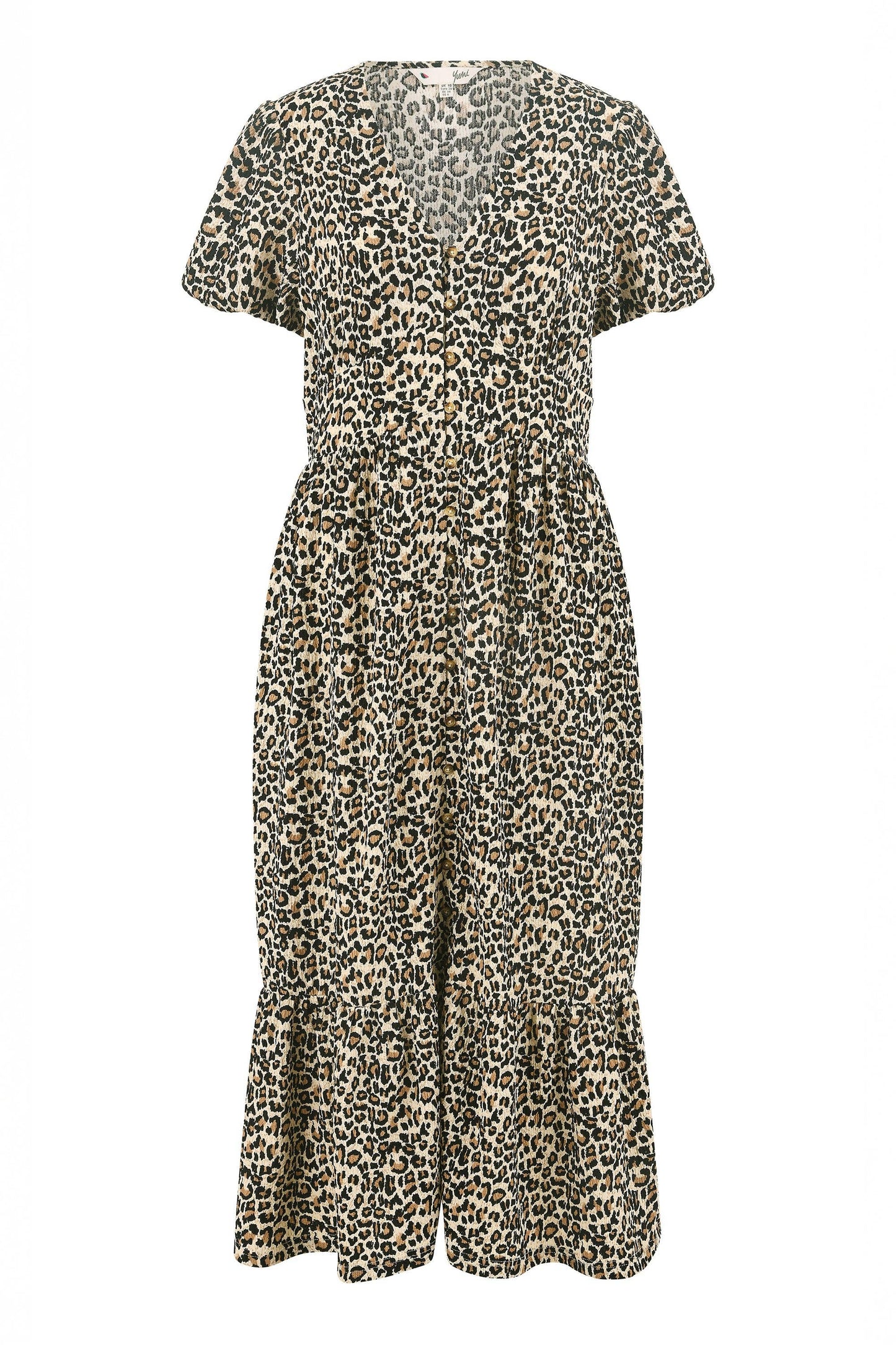 Midikjole med Leopardmønster