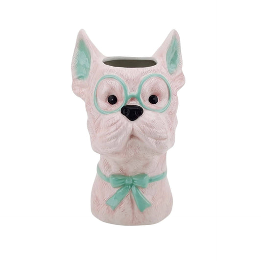 Dog Pink Vase