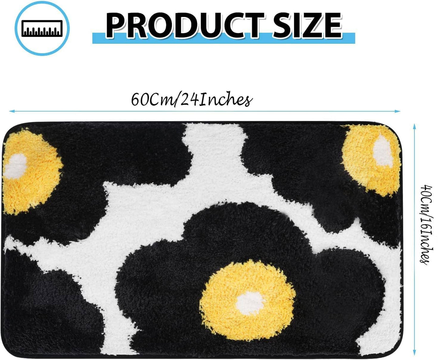 Abstract Black Badematte