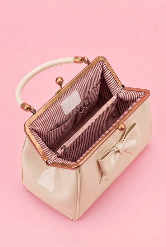 Colette Ivory Vintage Clutch Ivory