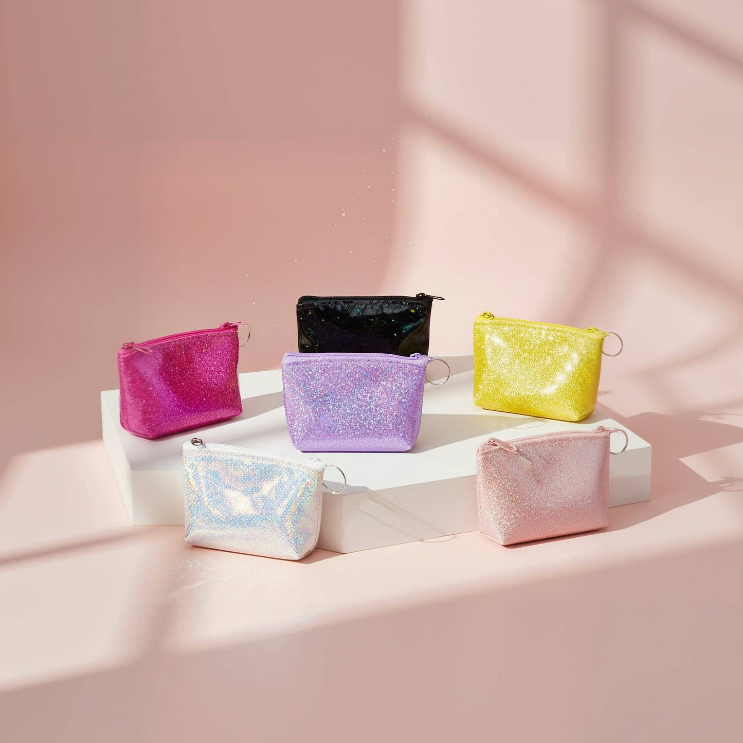 Glitter Zipper Purse