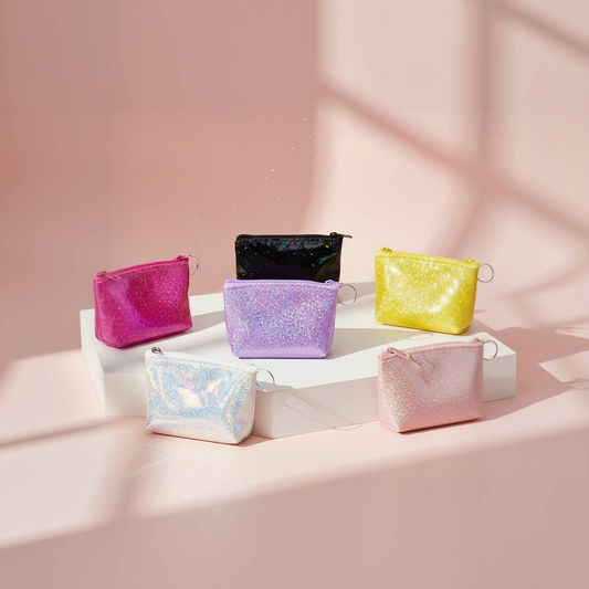 Glitter Zipper Purse