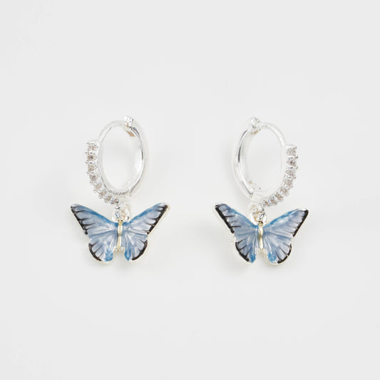 Blue Butterfly Øredobber