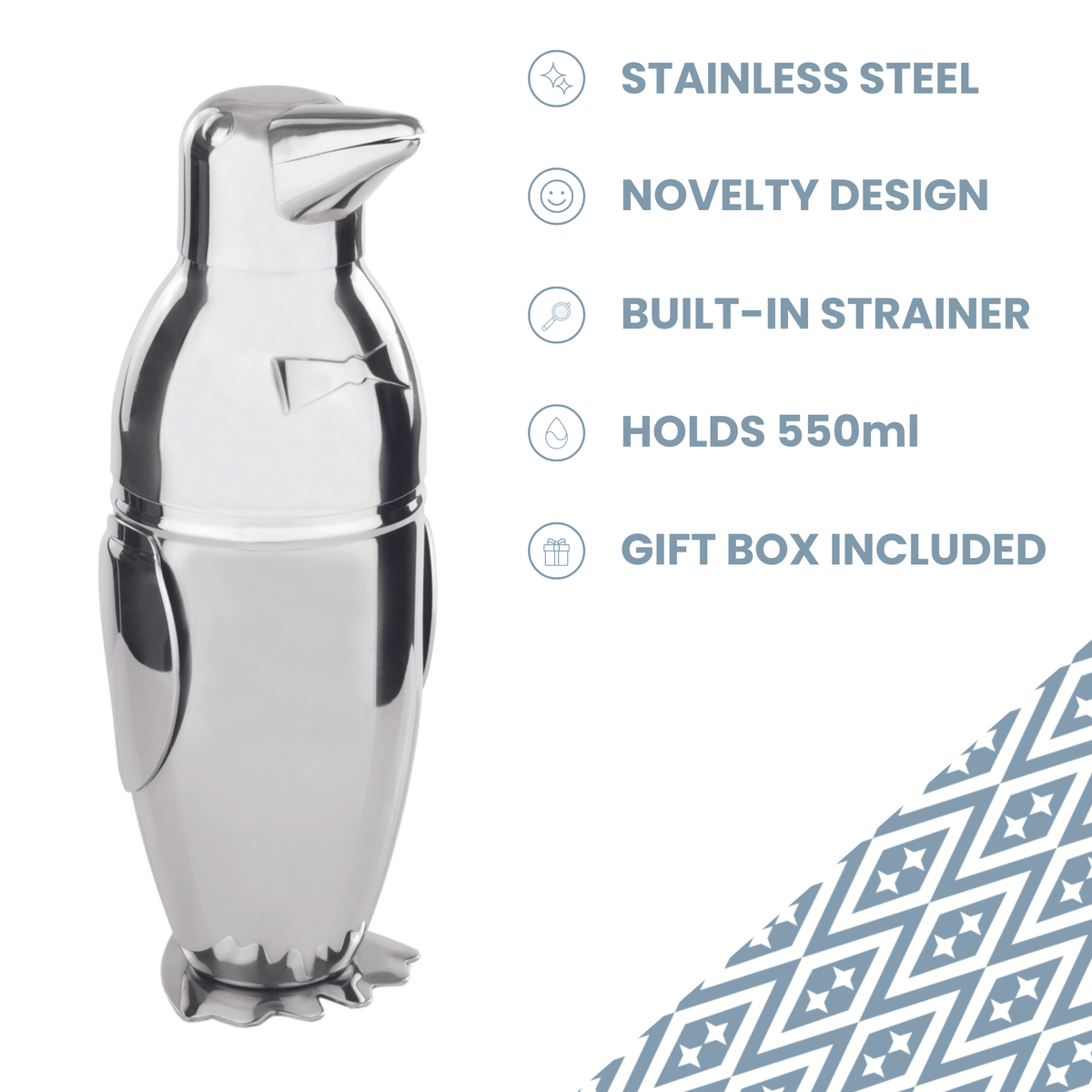Penguin Cocktail Shaker