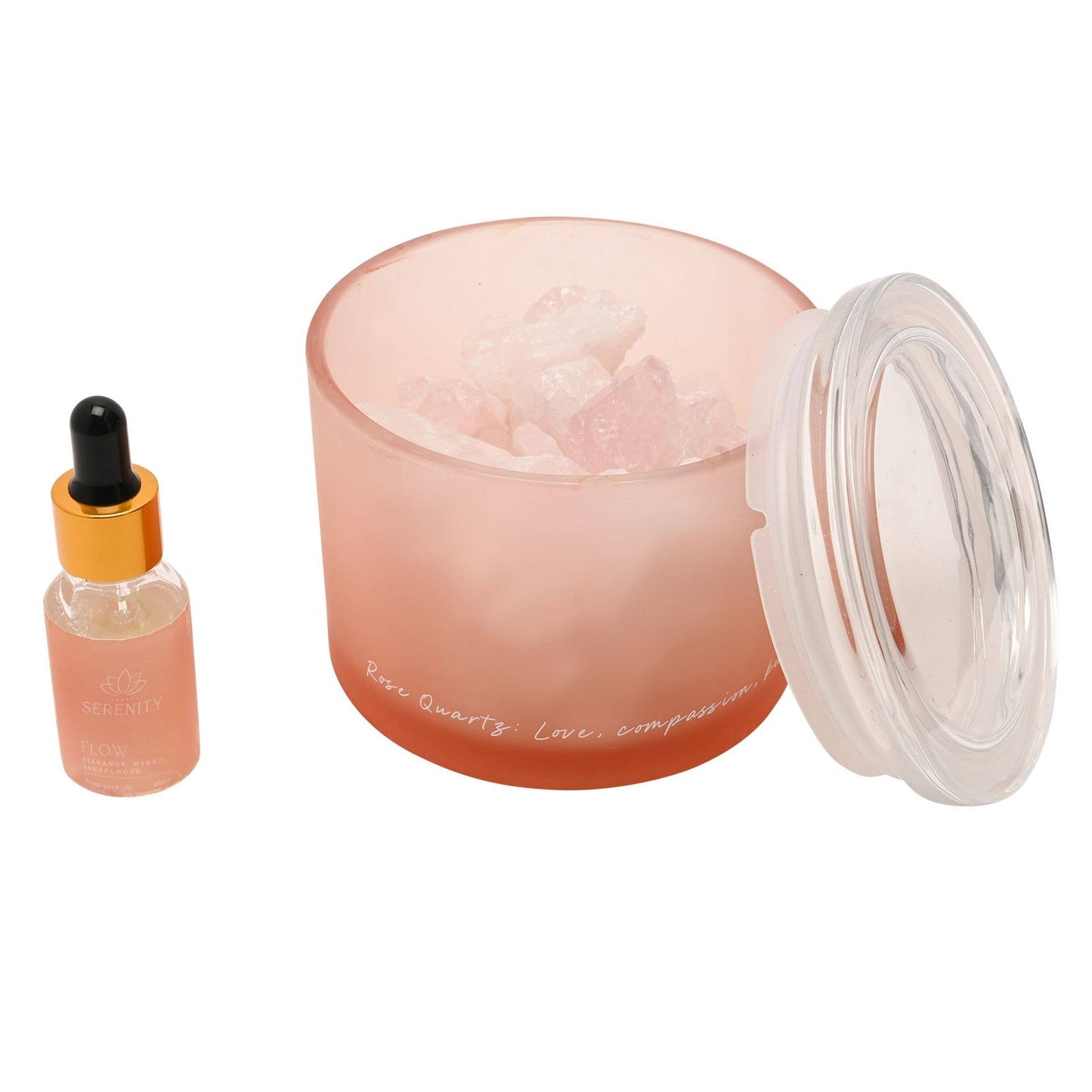 Rose Quartz Crystal Diffuser & Olje