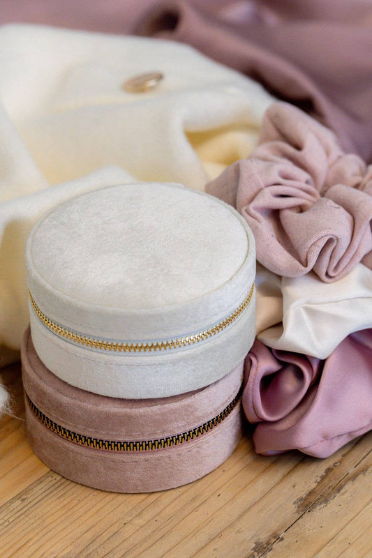 Velvet Pink Reisesmykkeskrin