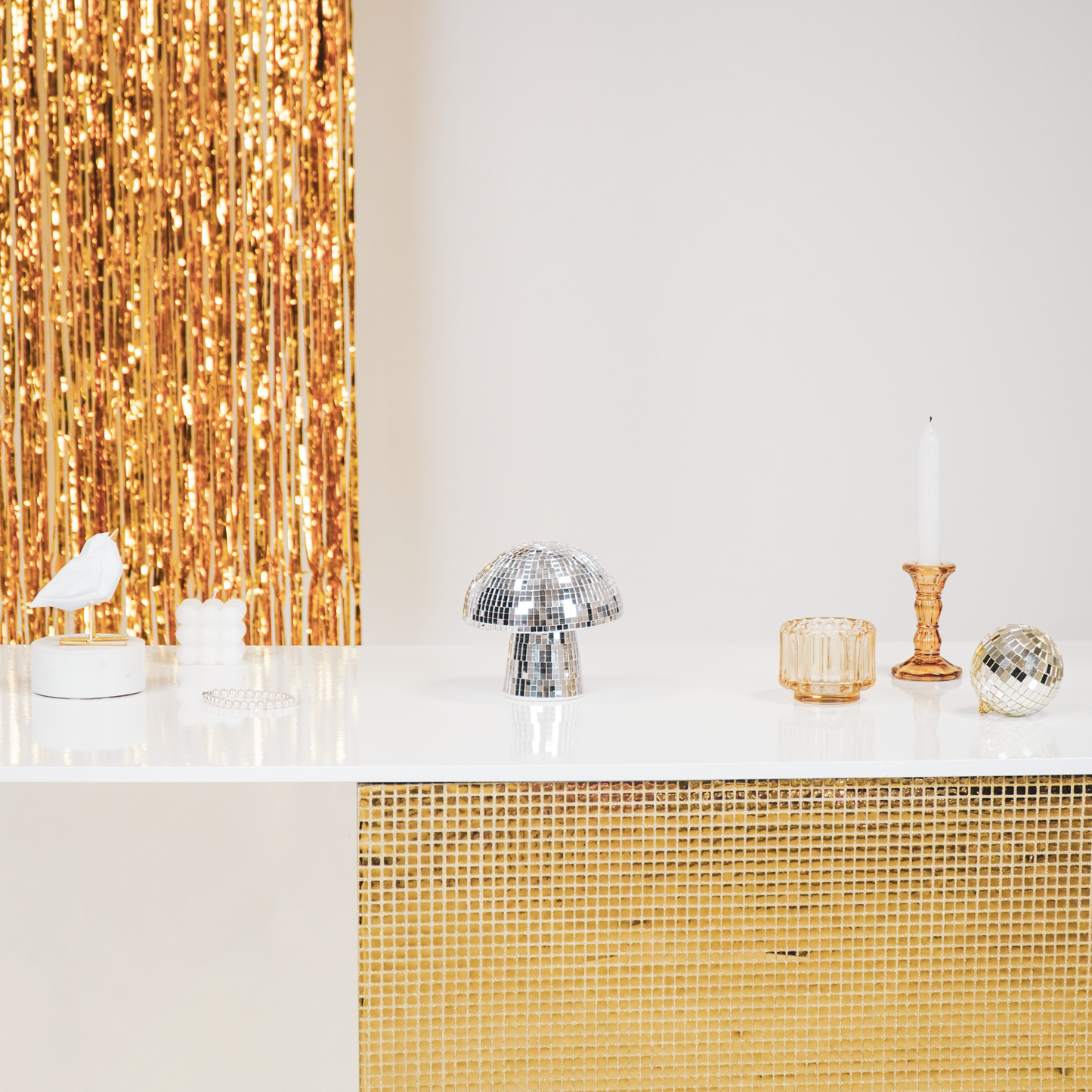 Disco Mushroom Silver