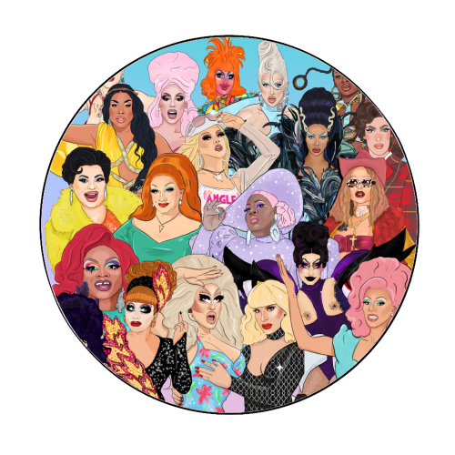 Drag Icons Klistremerke