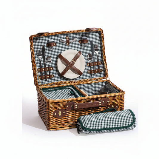 Gingham for 2 Piknikkurv