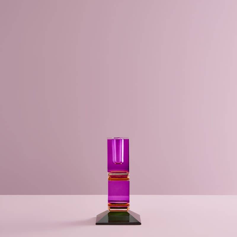 Fancy Crystal Lysholder Purple