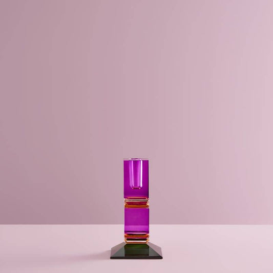 Fancy Crystal Lysholder Purple