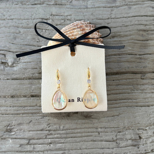 Mother Of Pearl Drop Øreringer