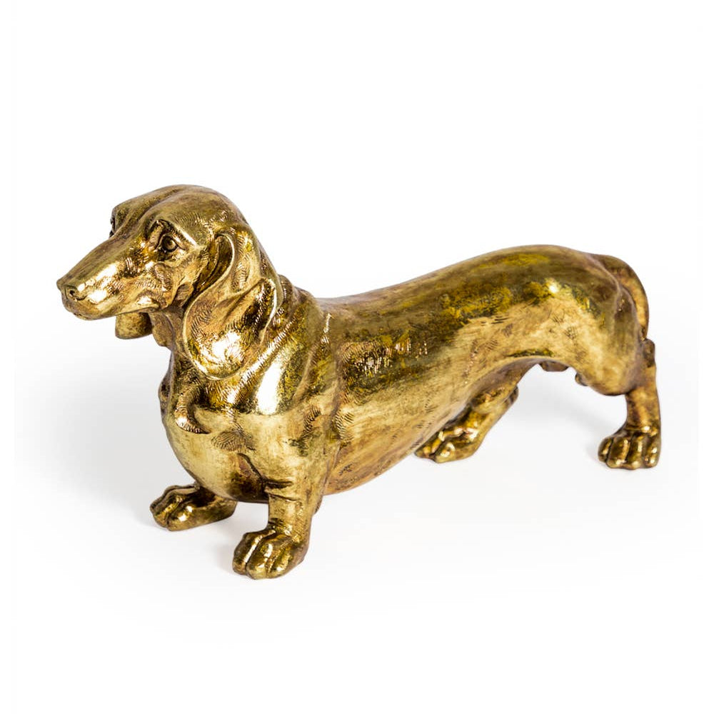 Dachshund Gullfigur
