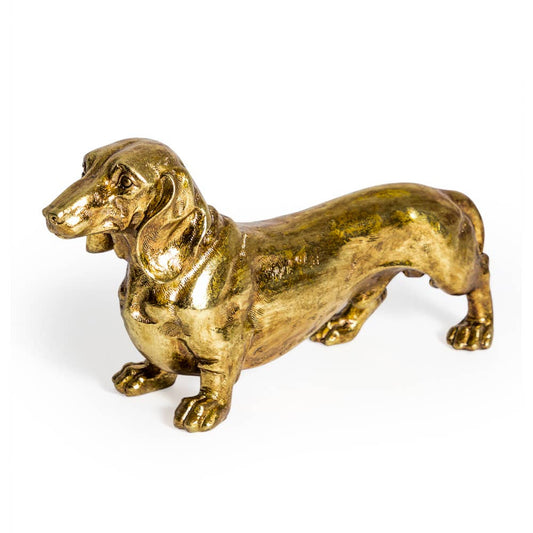 Dachshund Gullfigur