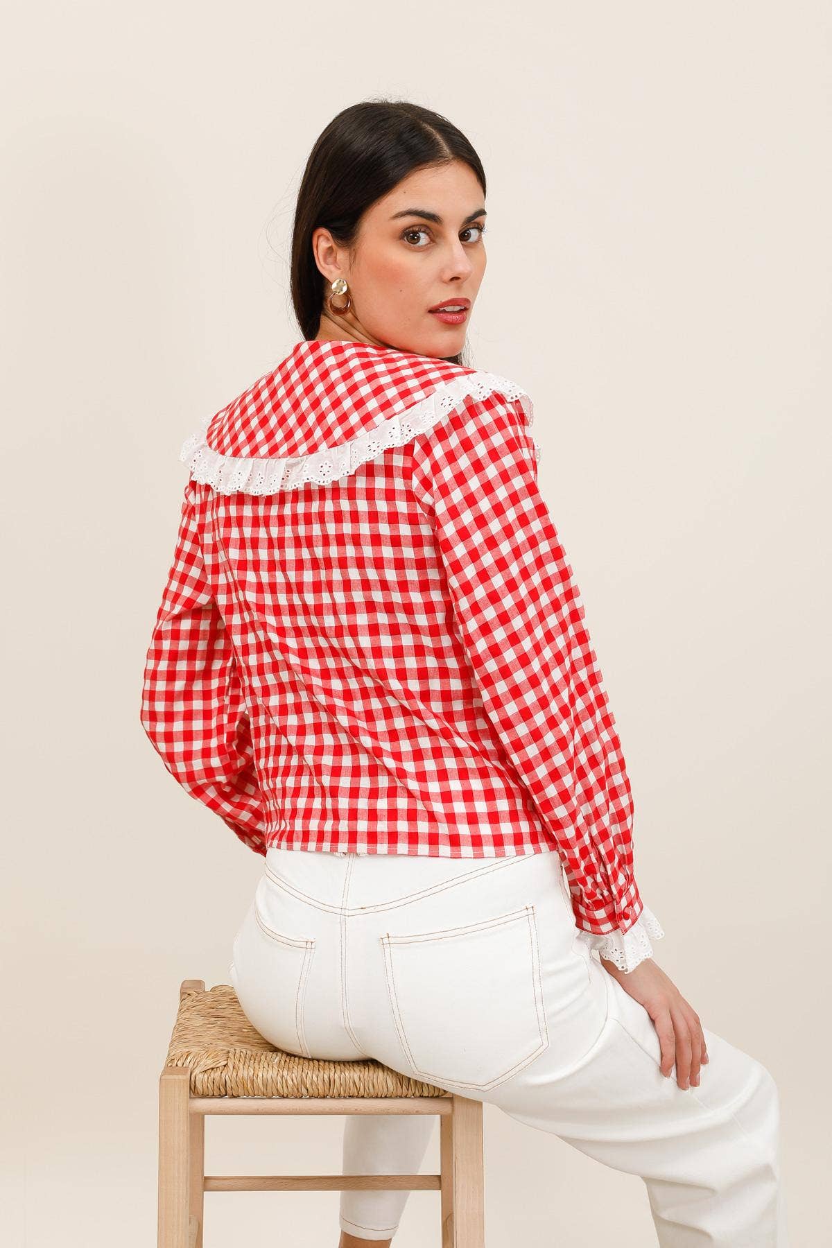 Gingham Bluse