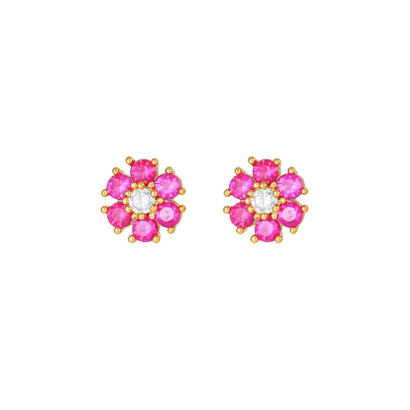 Diamond Flower Øredobber