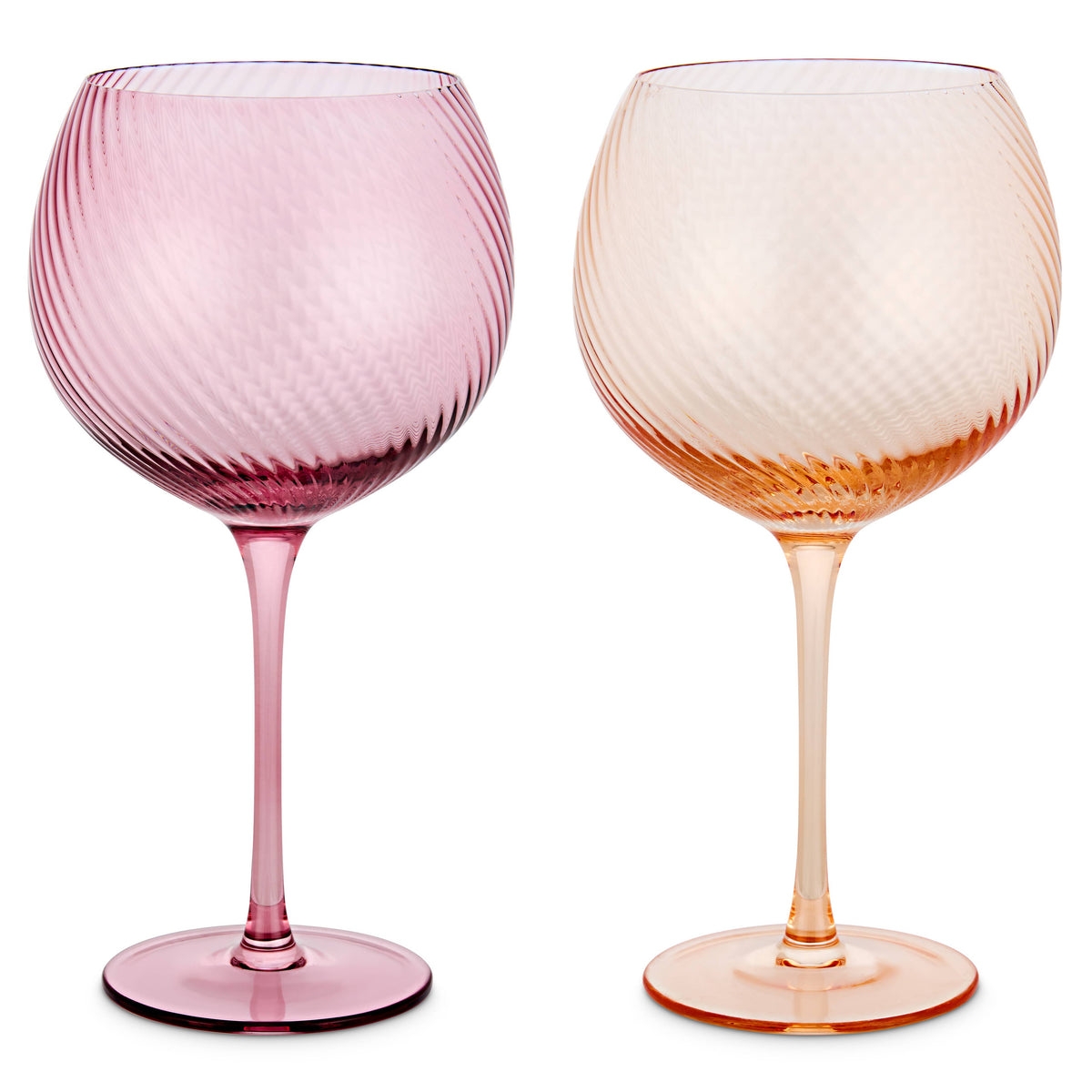 Twist Gin Glass Pink