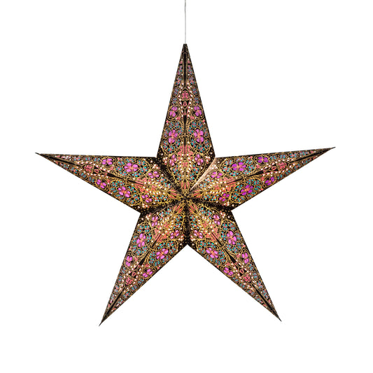 Adventsstjerne Cathedral Turkis/Lilla 58 cm