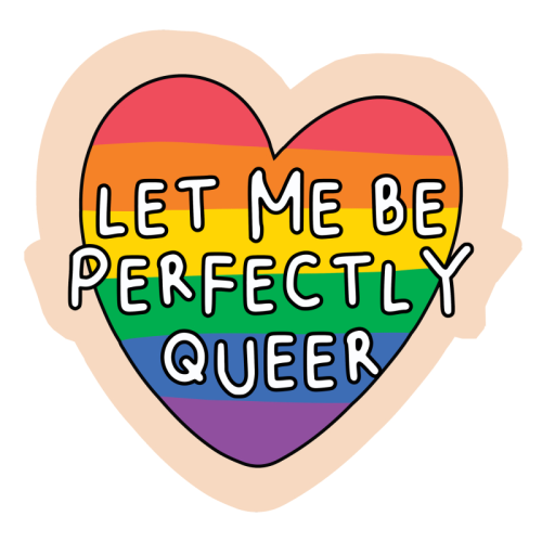 Let me be Perfectly Queer Klistremerke