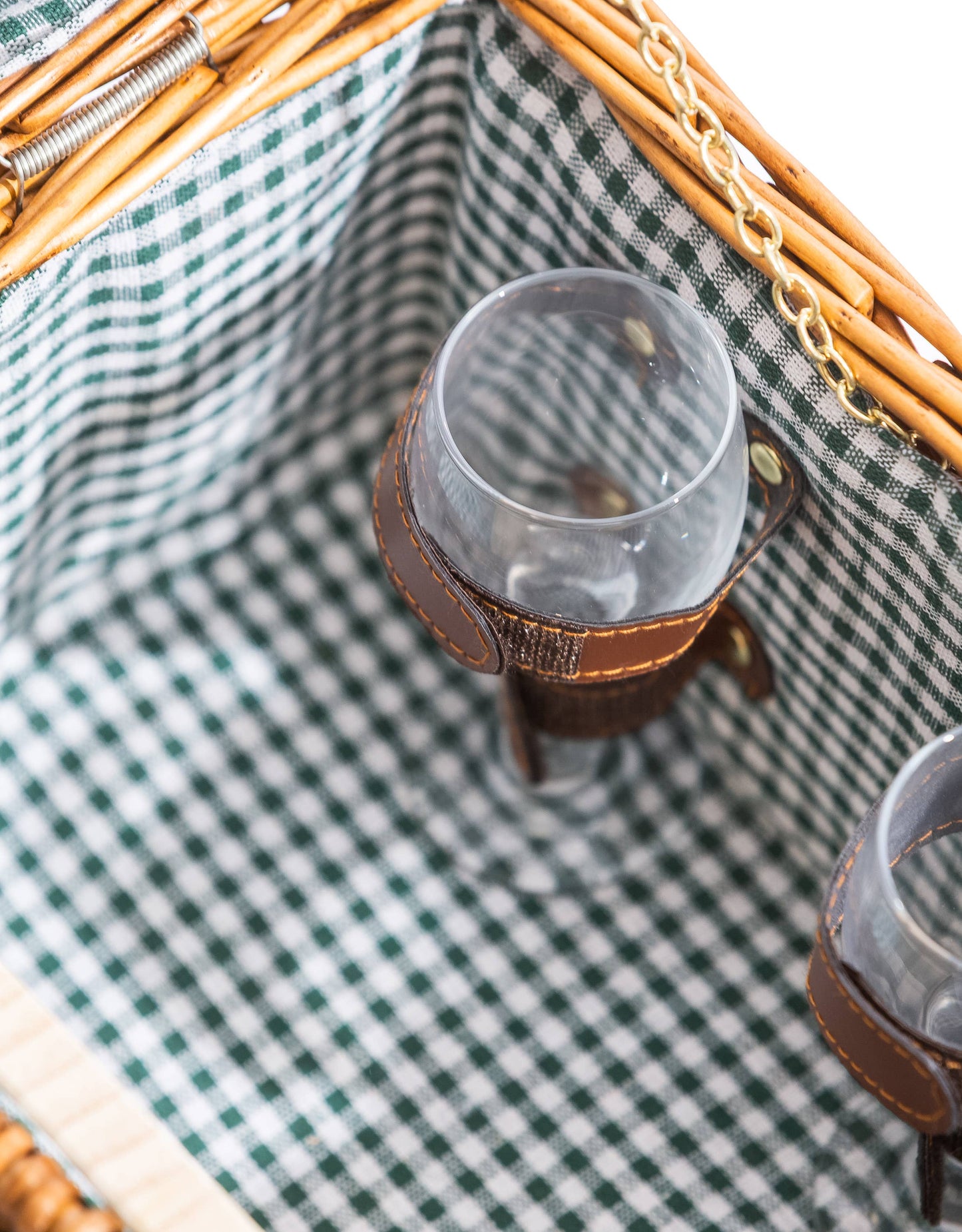 Gingham for 2 Piknikkurv