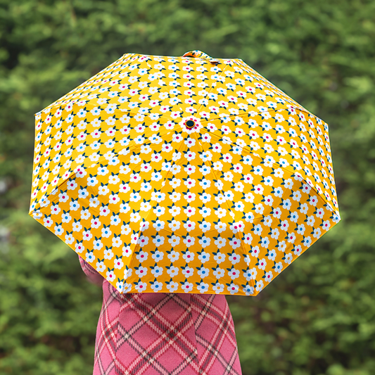Retro Yellow Paraply
