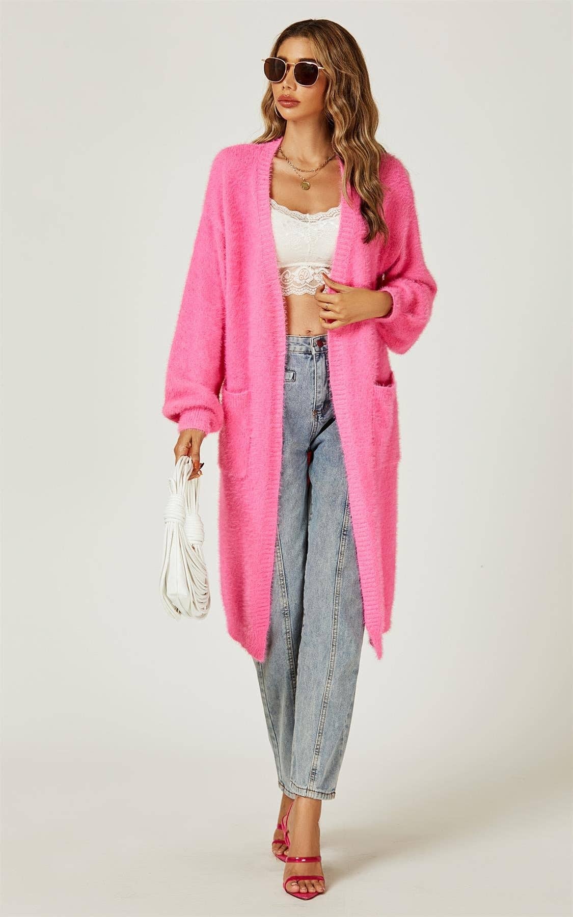 Cozy Fuchsia Cardigan