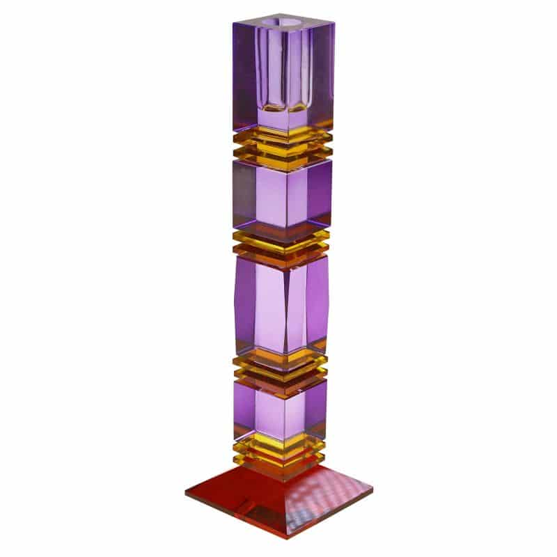 Fancy Crystal Lysholder Purple