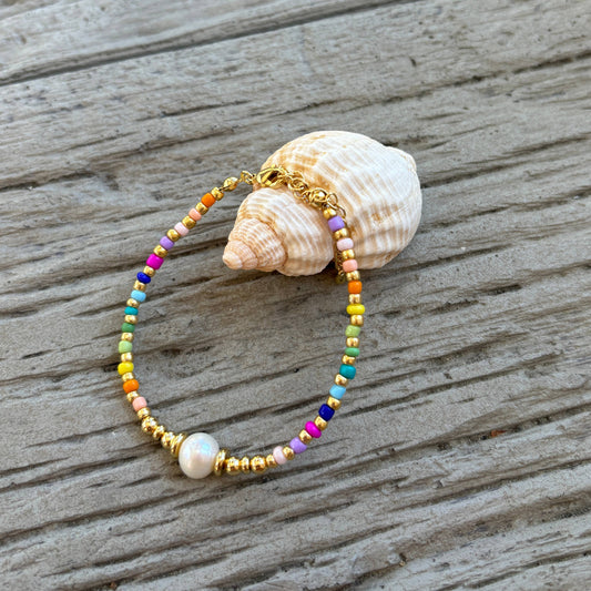 Miyuki Rainbow Armbånd