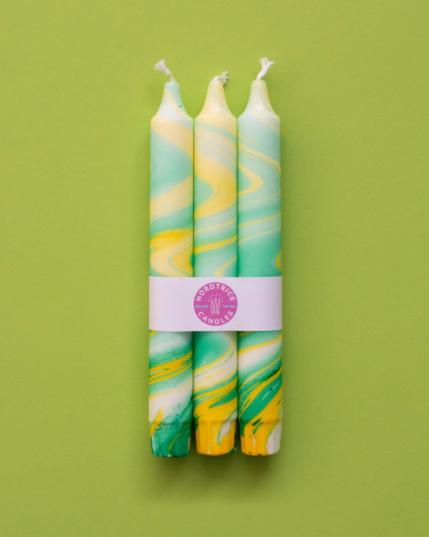 Green Marblemix Lys 3-pack