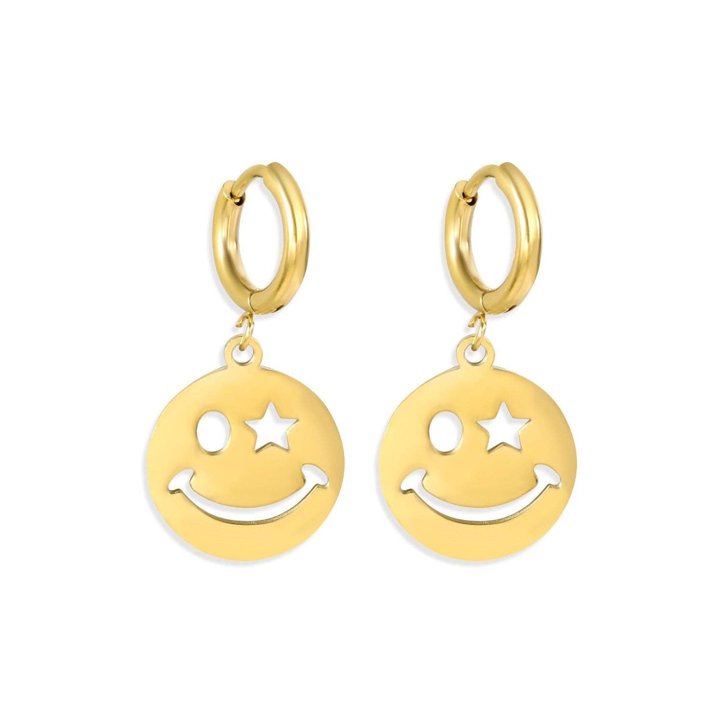 Smiley Hoop Øredobber