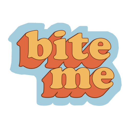 Bite Me Klistremerke