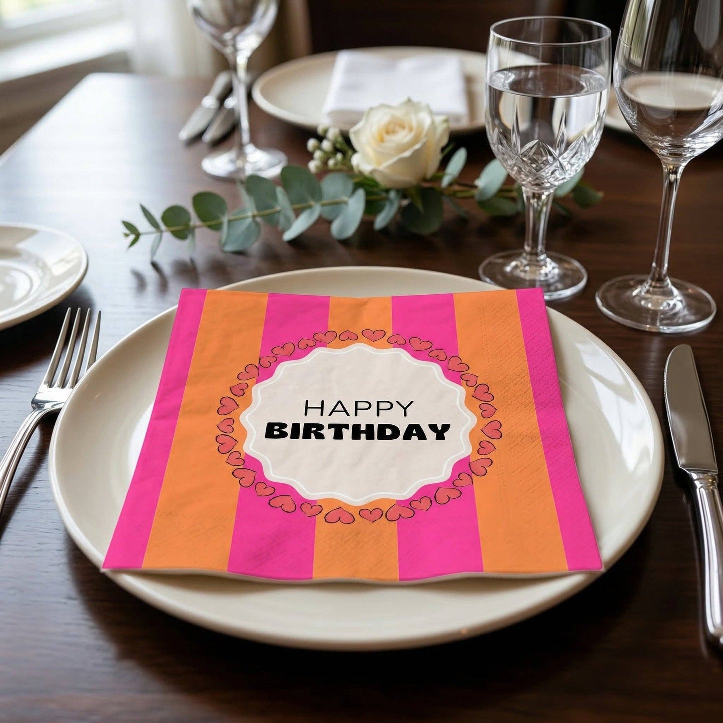 Happy Birthday Servietter