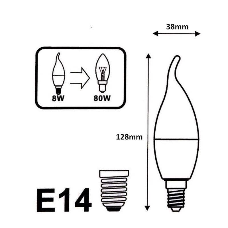 Flame Pære E14