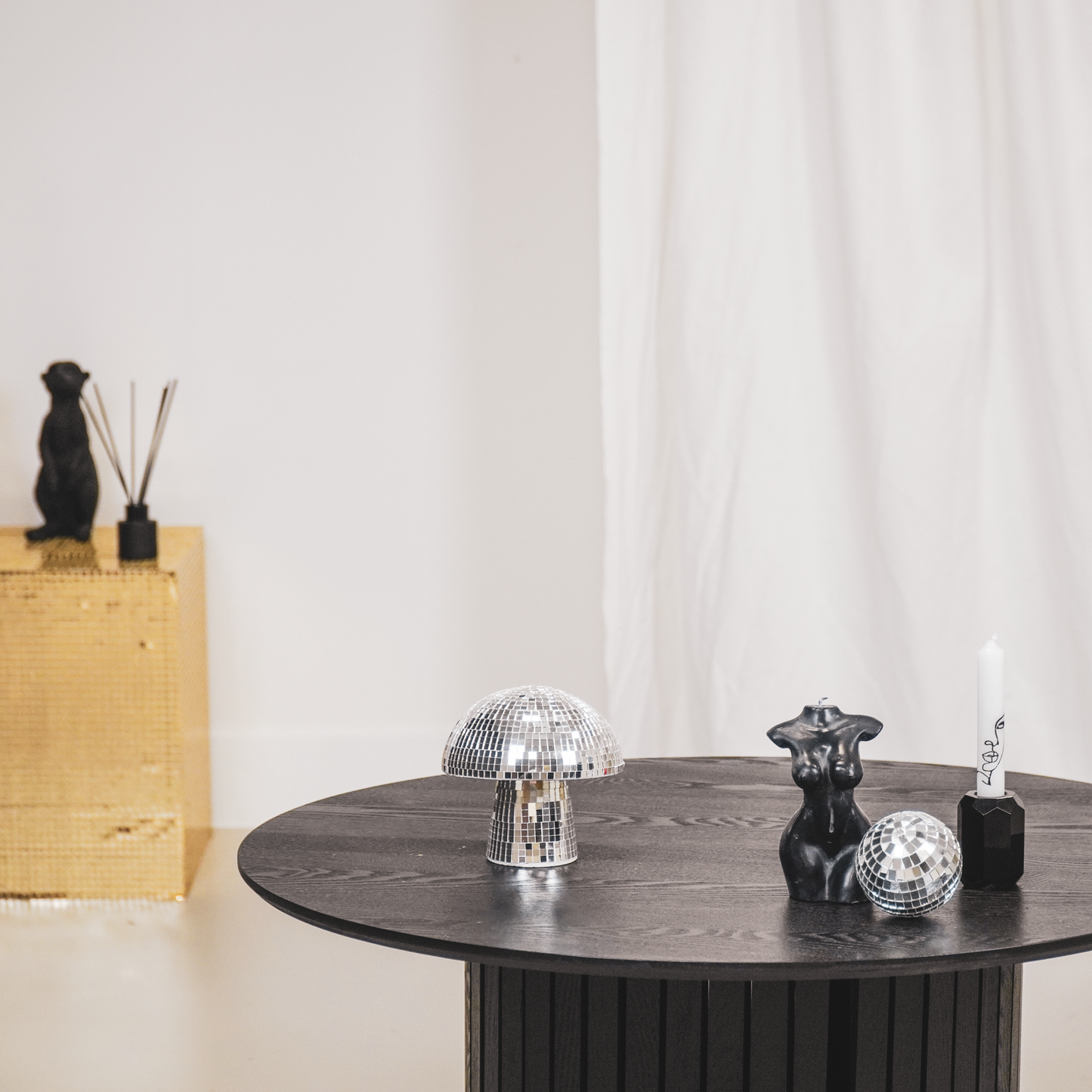 Disco Mushroom Silver