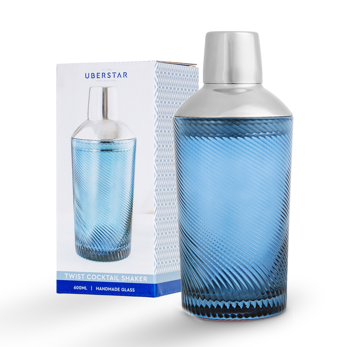 Blue Twist Cocktail Shaker