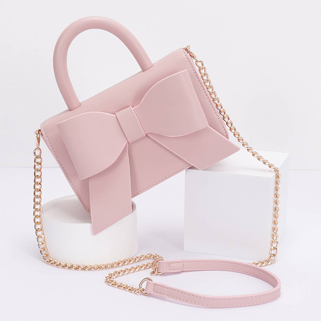 Ribbon Top Handle Bag