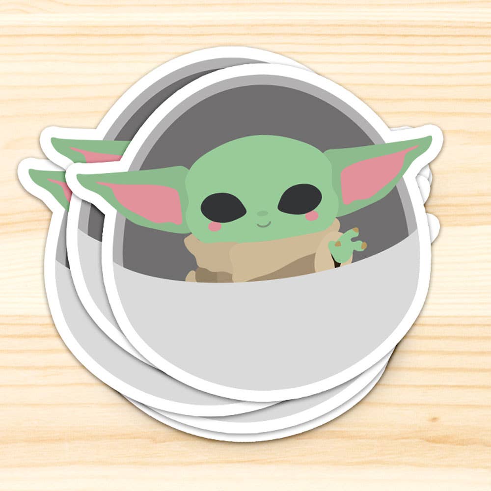 Baby Yoda Klistremerke