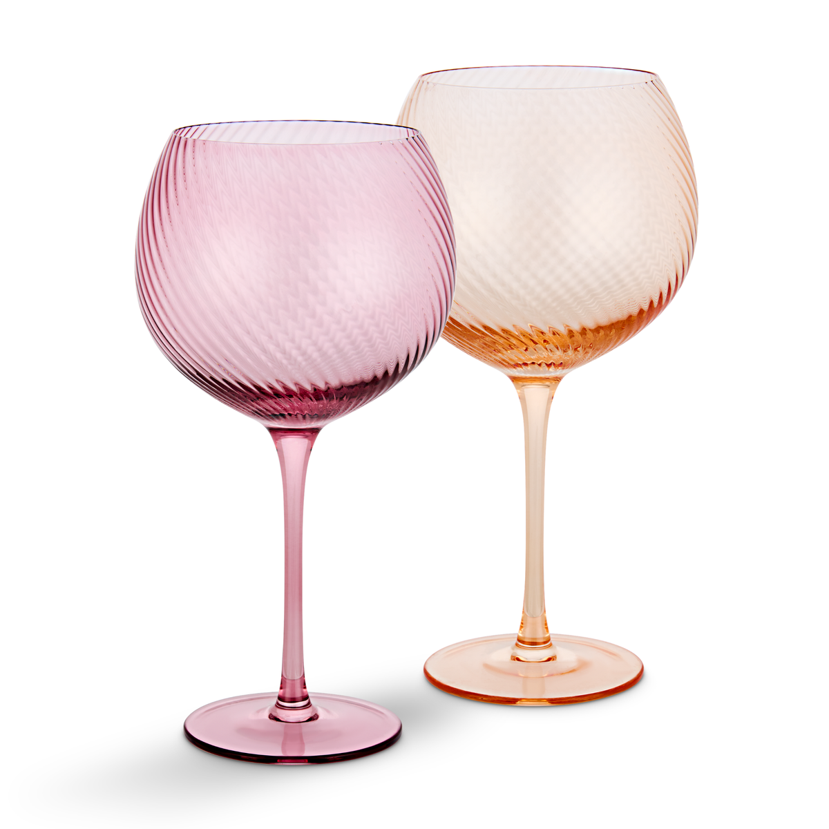Twist Gin Glass Pink