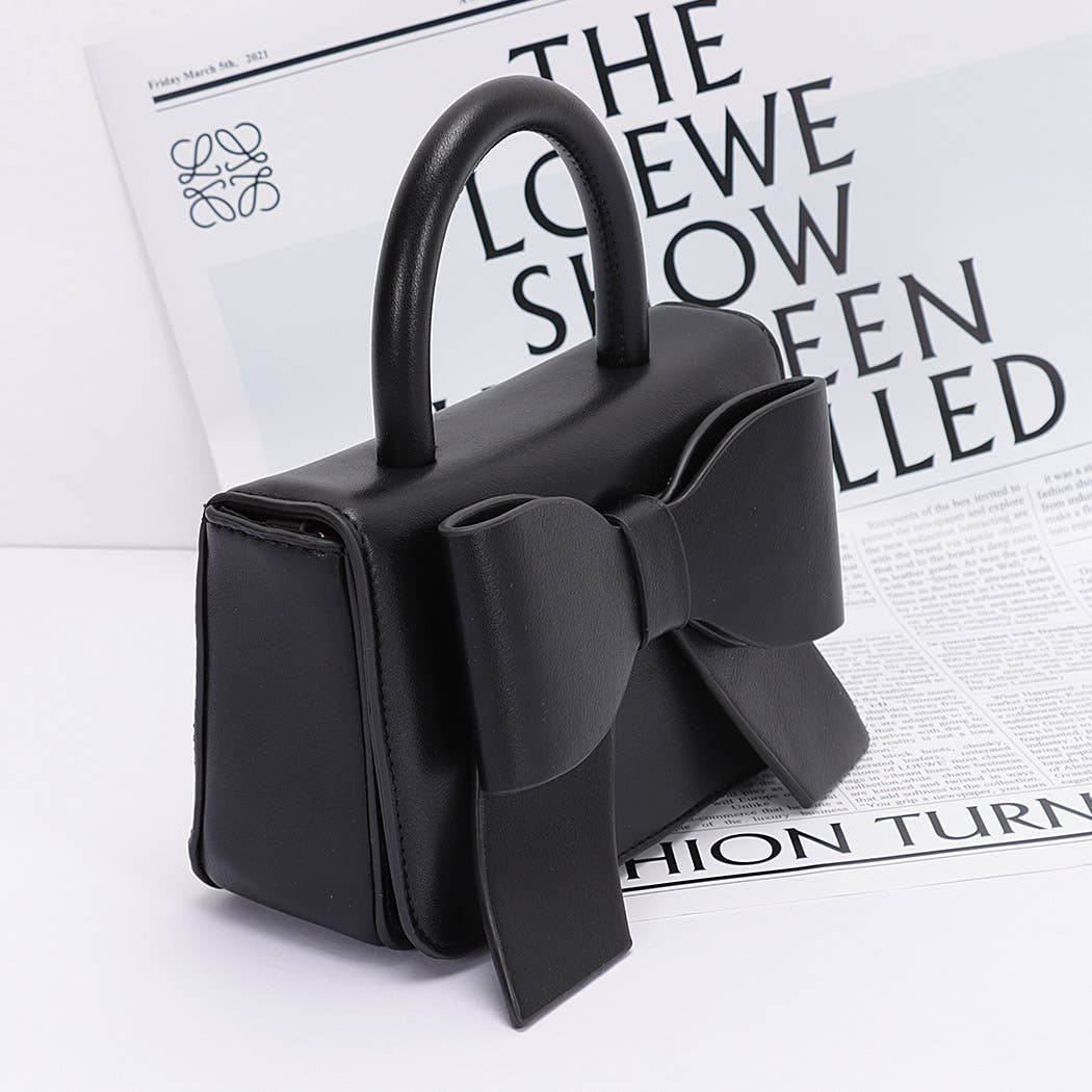 Ribbon Top Handle Bag