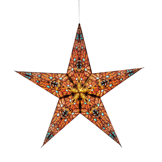 Adventsstjerne Cosecha Svart/Gult 58 cm