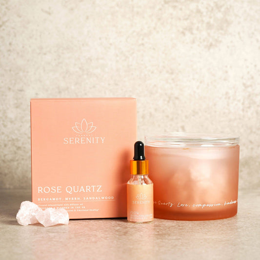 Rose Quartz Crystal Diffuser & Olje