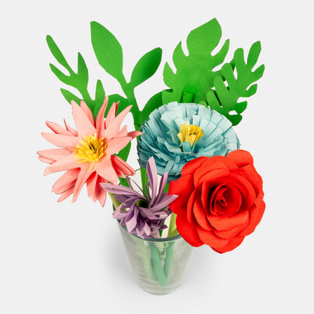 Papirblomstersett