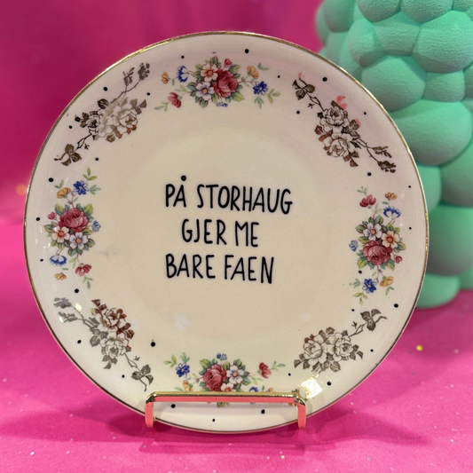 På Storhaug gjer me bare faen Tallerken