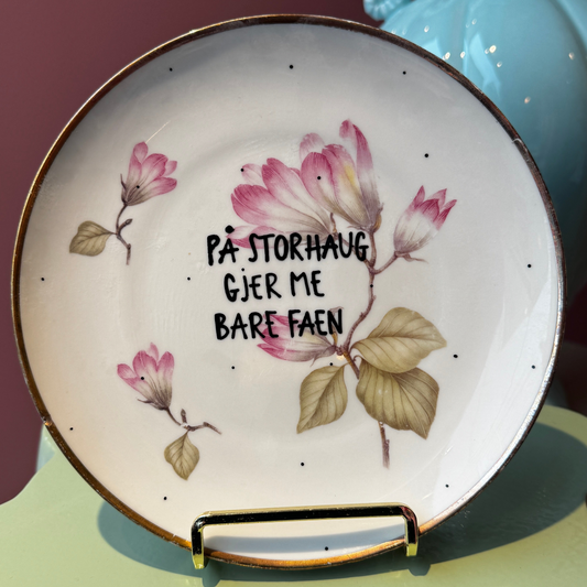 På Storhaug gjer me bare faen Tallerken