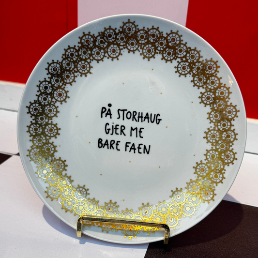 På Storhaug gjer me bare faen Tallerken