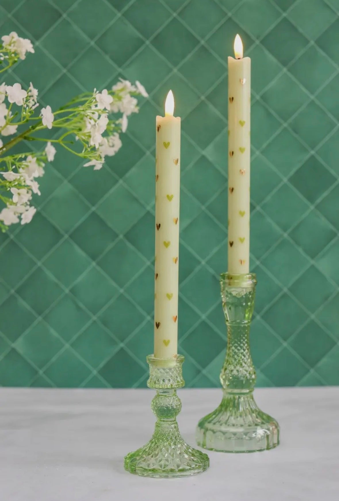 Green Hearts LED-lyssett