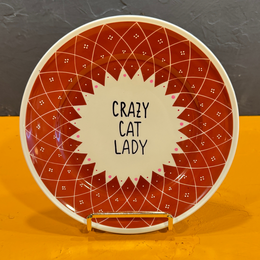 Crazy Cat Lady Tallerken