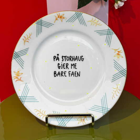 På Storhaug gjer me bare faen Tallerken