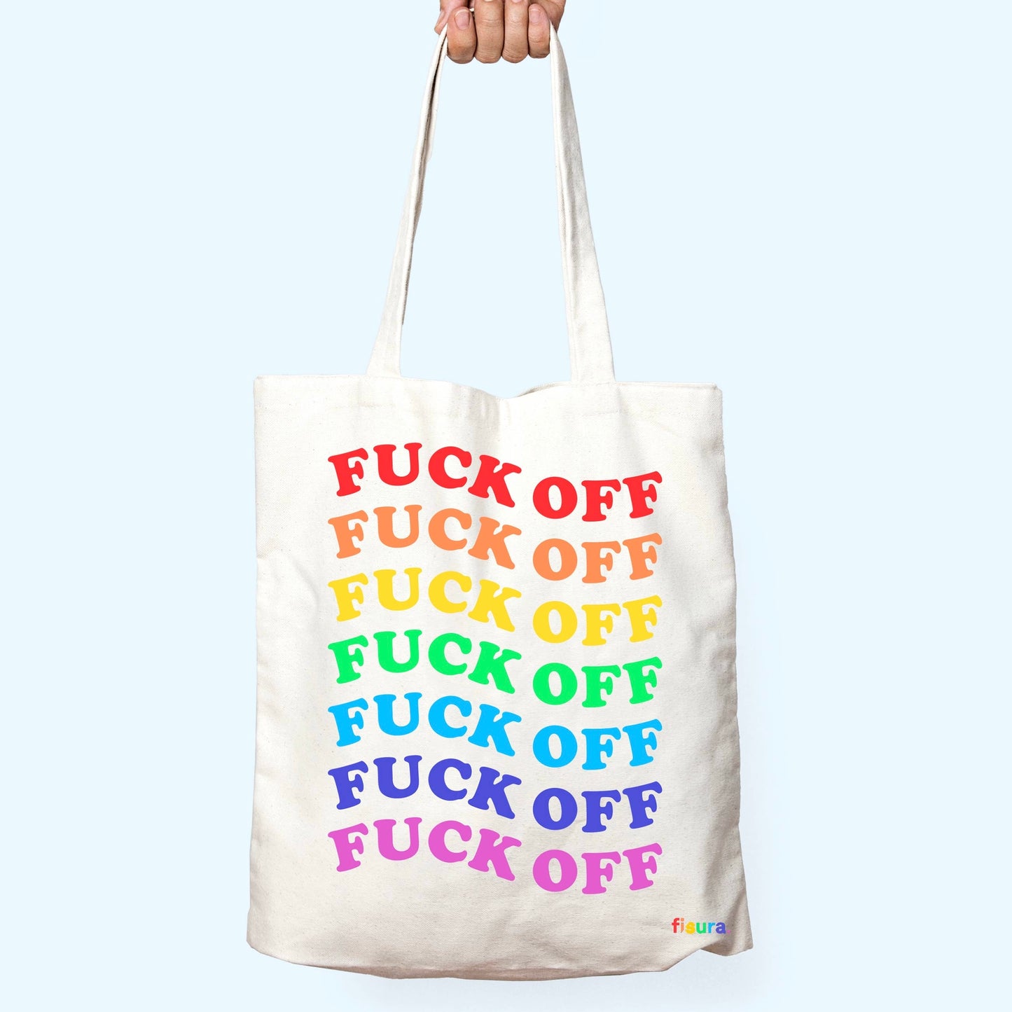 Totebag Rainbow Fuck-off